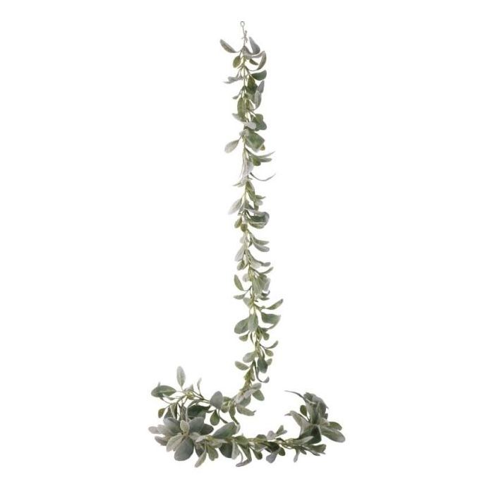 188cm Lambs Ears Garland Green