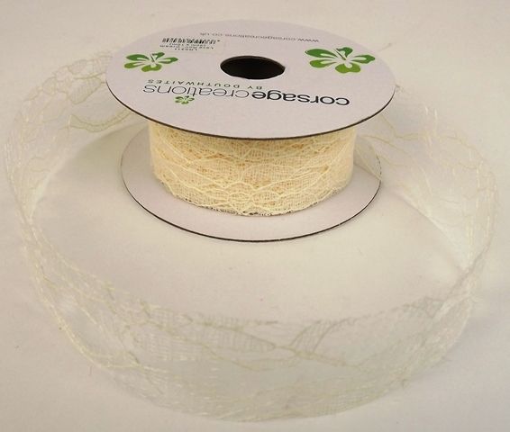 Lace Roll - Cream 3cm x 10mtr