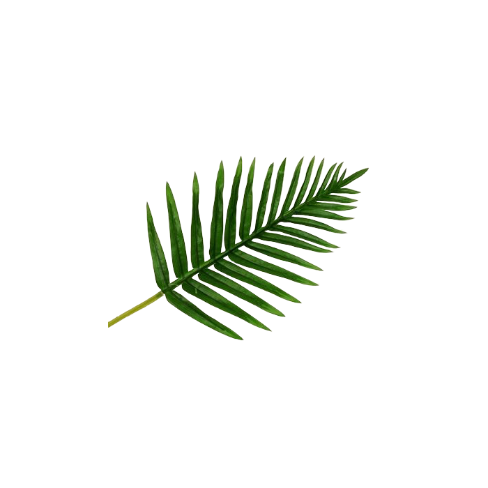 Real Touch Fern Palm Leaf Green 65cm