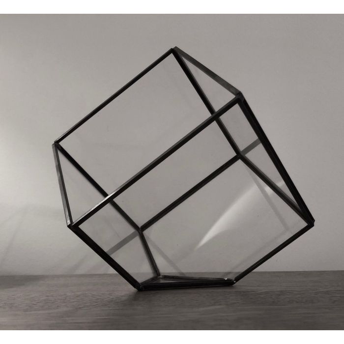 Black Terrarium Cube 12.5cm