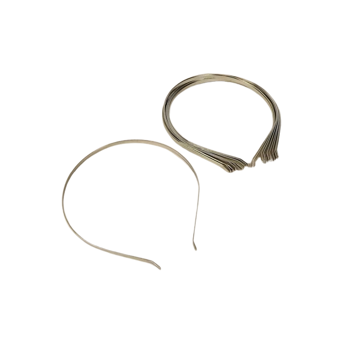 Metal Headband x 12pcs - Silver