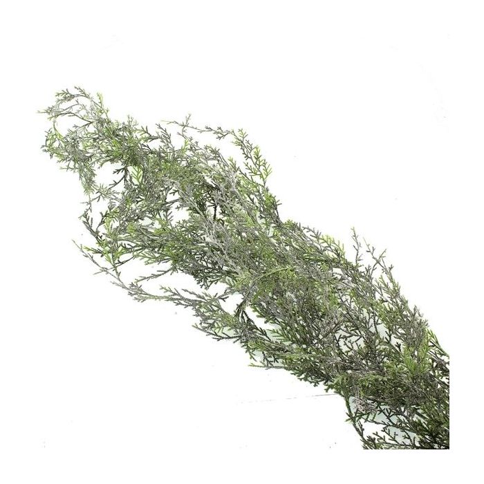 130cm Cedar Garland Frosted Green