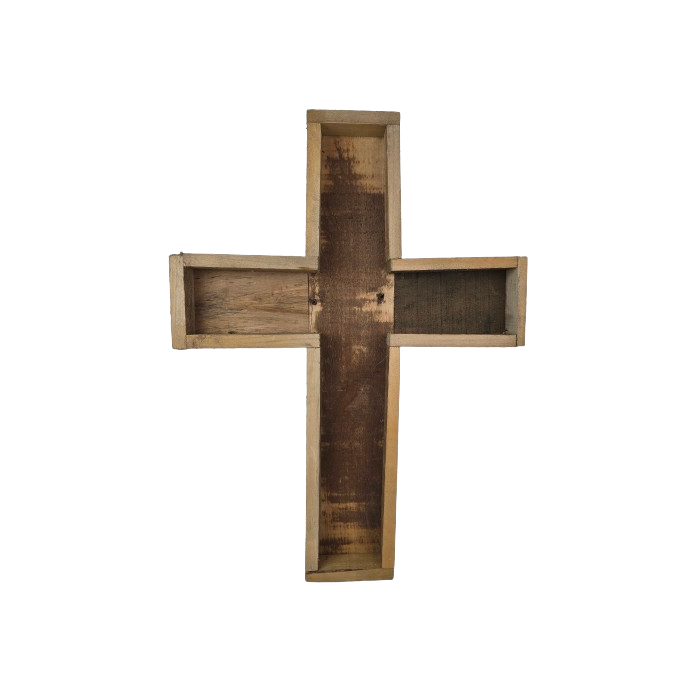 Wooden Cross Natural 46x63x6cm