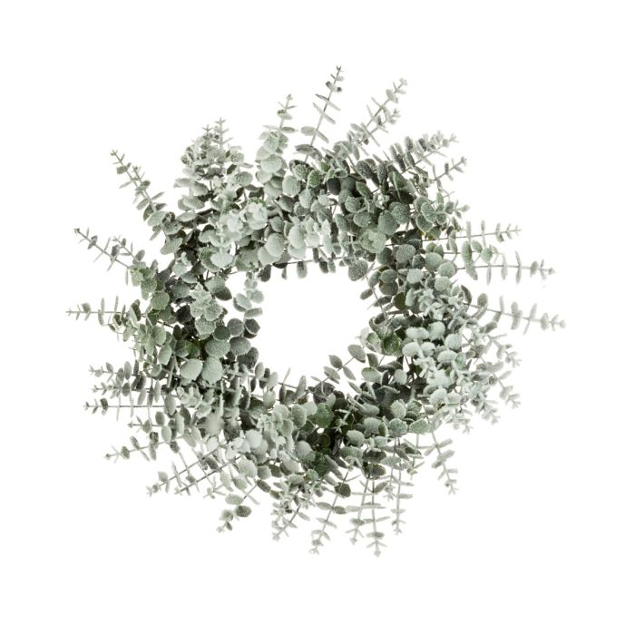Snowy Spiral Eucalyptus Wreath