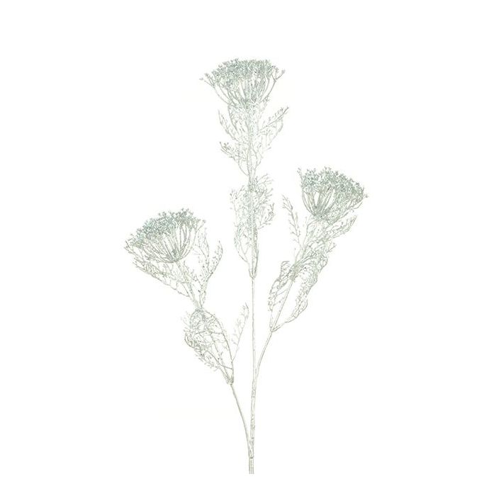 Glittered Dill Spray 71cm Silver