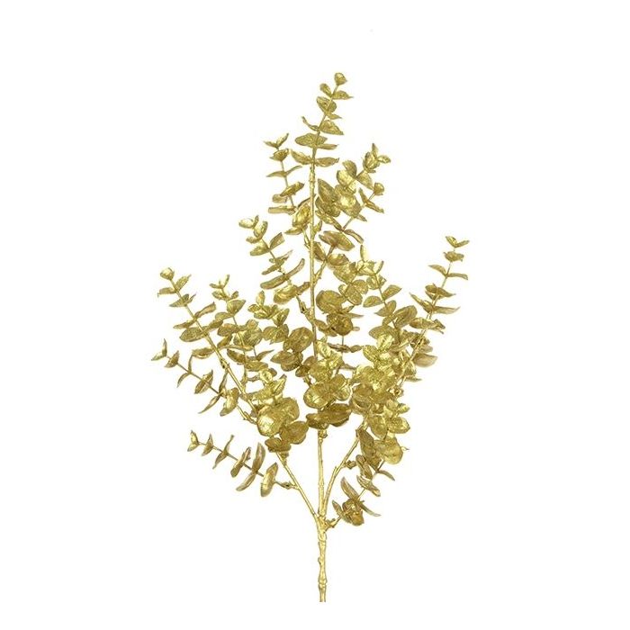 Metallic Eucalyptus 68cm Gold