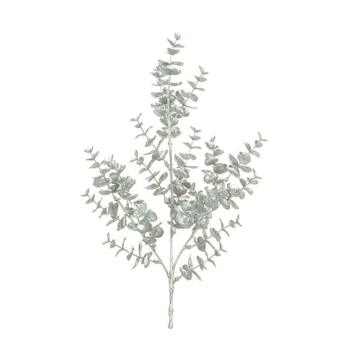 Metallic Eucalyptus 68cm Silver
