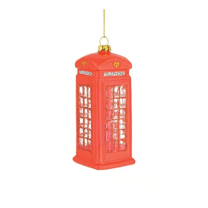 GLASS Telephone Box 12cm