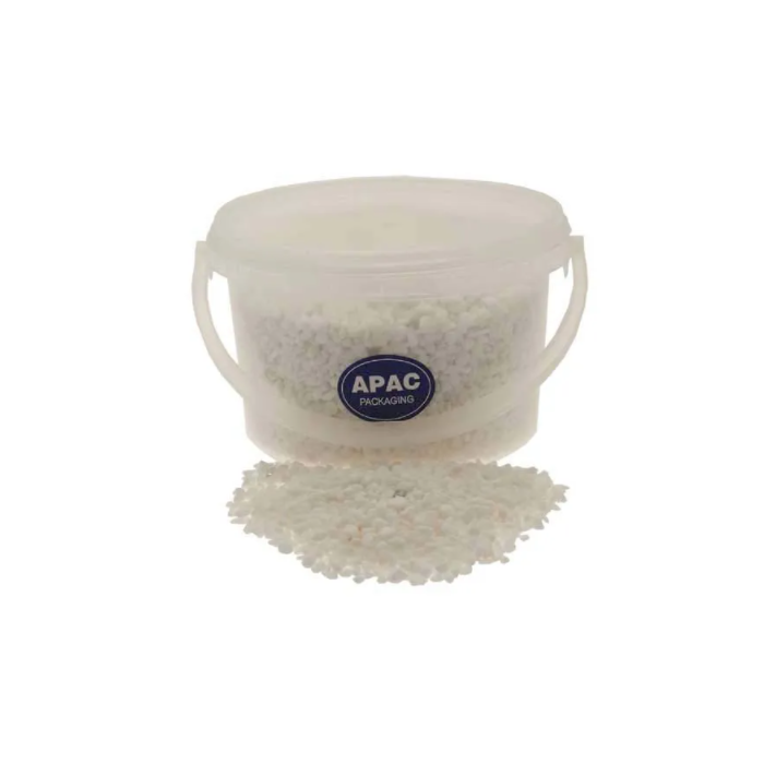 4kg Bucket 4-6mm Tumbled Snow White Stones