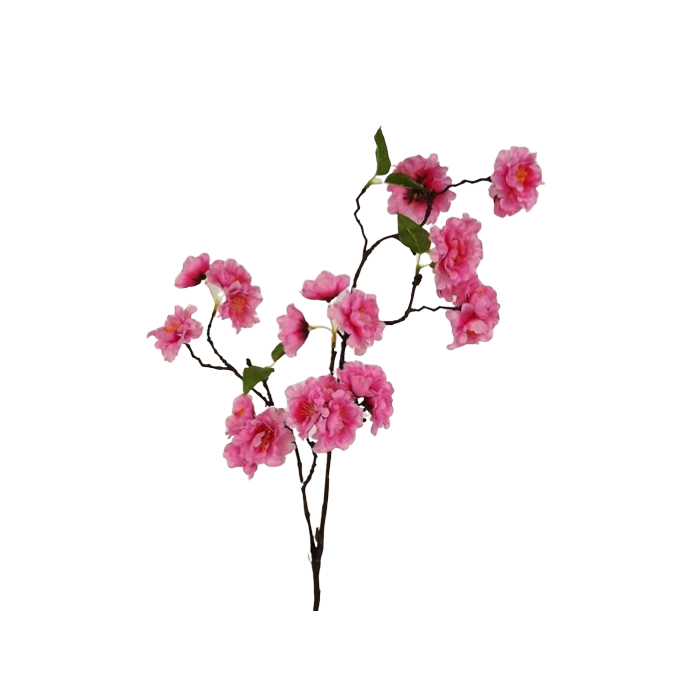 Small Cherry Blossom Spray Dark Pink 75cm
