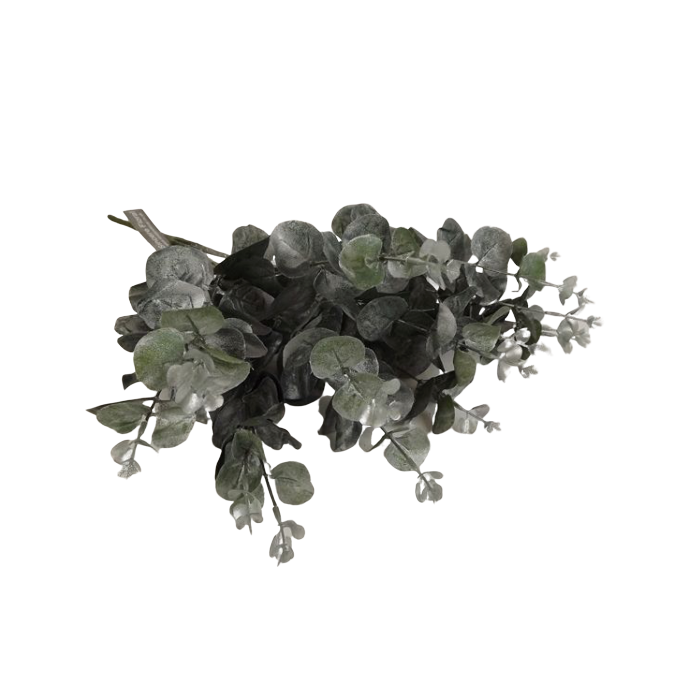 49cm Silver/Green Eucalyptus Bush