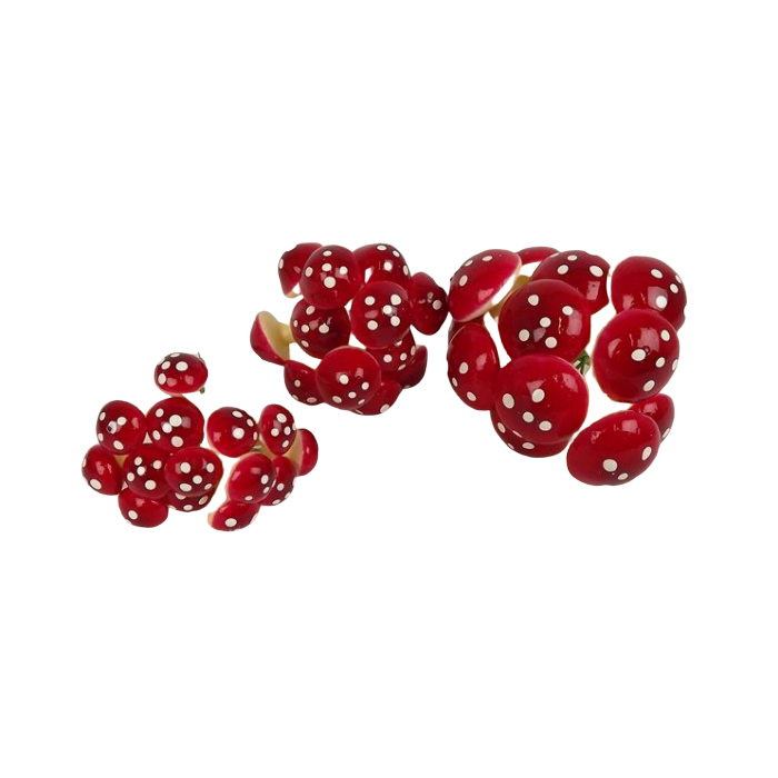 Assorted Mushrooms - 3cm, 2.5cm & 2cm x 36pcs