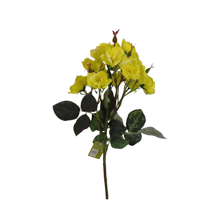 51cm Wild Rose Spray Yellow