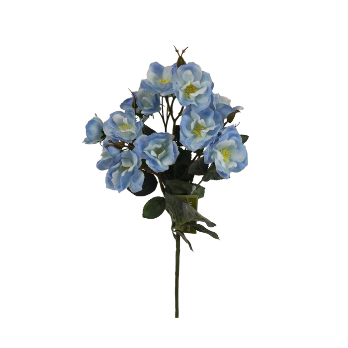 51cm Wild Rose Spray Blue