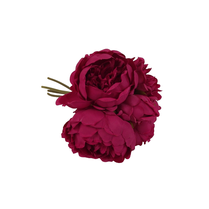 28cm Beauty Peony Posy x 5 Heads