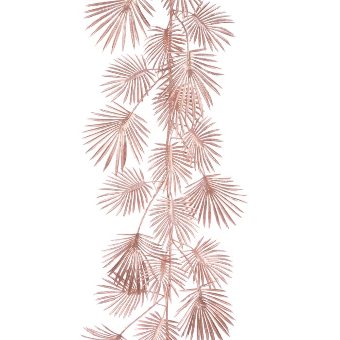 Metallic Palm Garland 180cm Light Pink