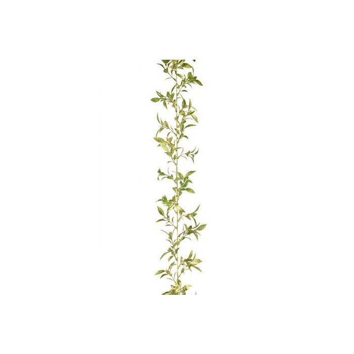 Sparkle Mini Leaf Garland 180cm Green