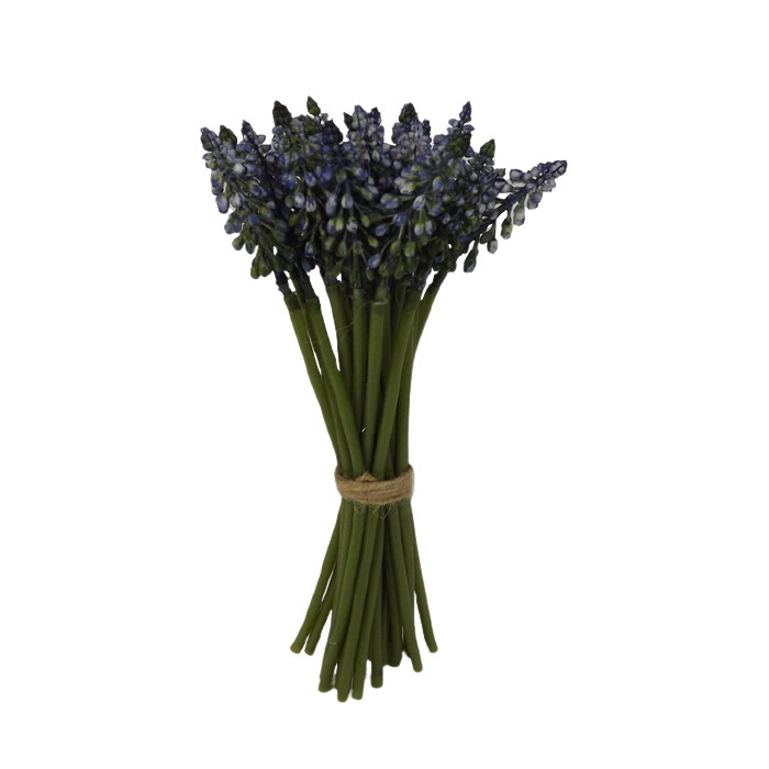 25cm Blue Muscari Hand Tied Bunch