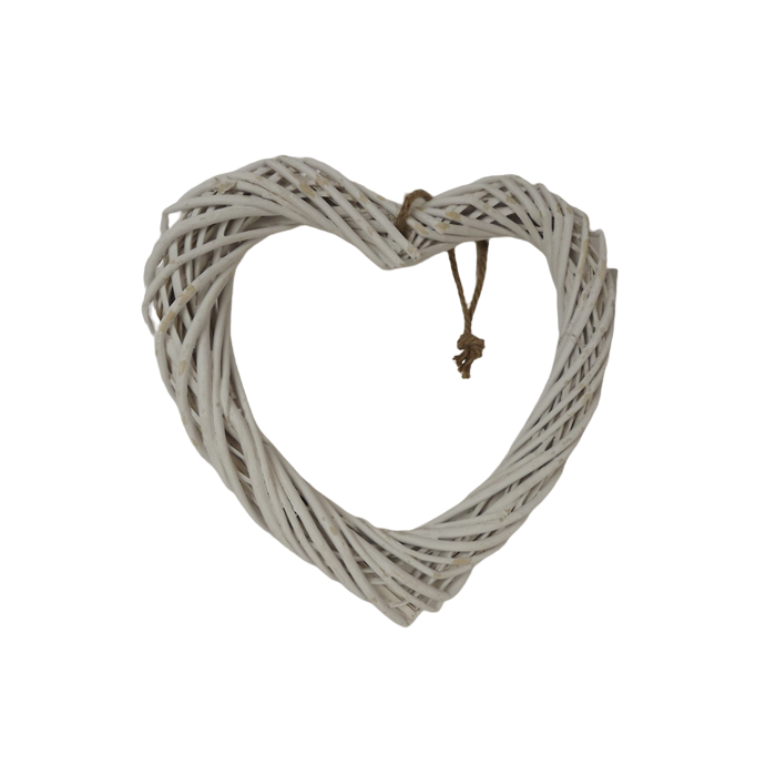 White Willow Heart 35cm