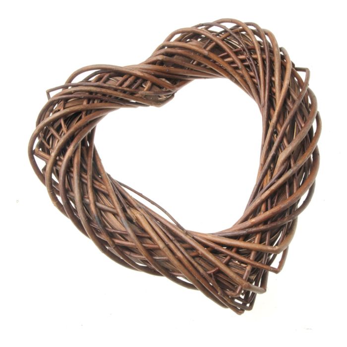 30cm Willow Heart - Natural (30cm long)