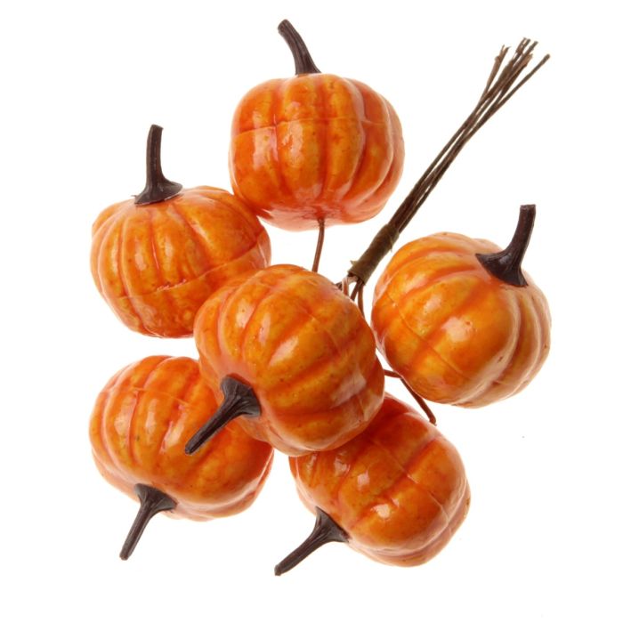 Pumpkins On A Wire - Orange 4cm x 24