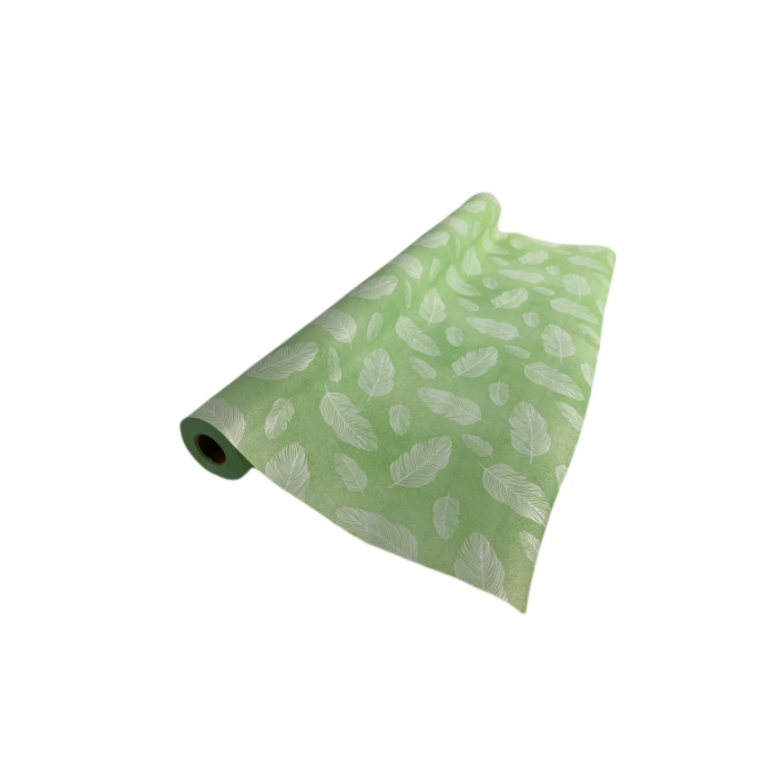 Lime Feather Cello Deluxe Flwr 60cm x 25mts