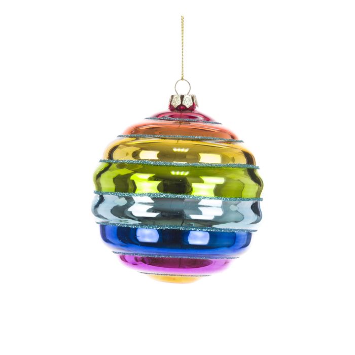 Rainbow Bauble 10cm
