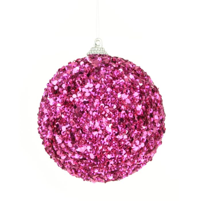 Shimmer Glitterball 8cm Magenta
