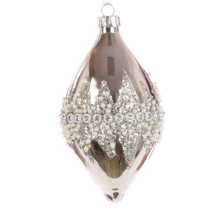 GLASS Abbyjean Finial 12cm