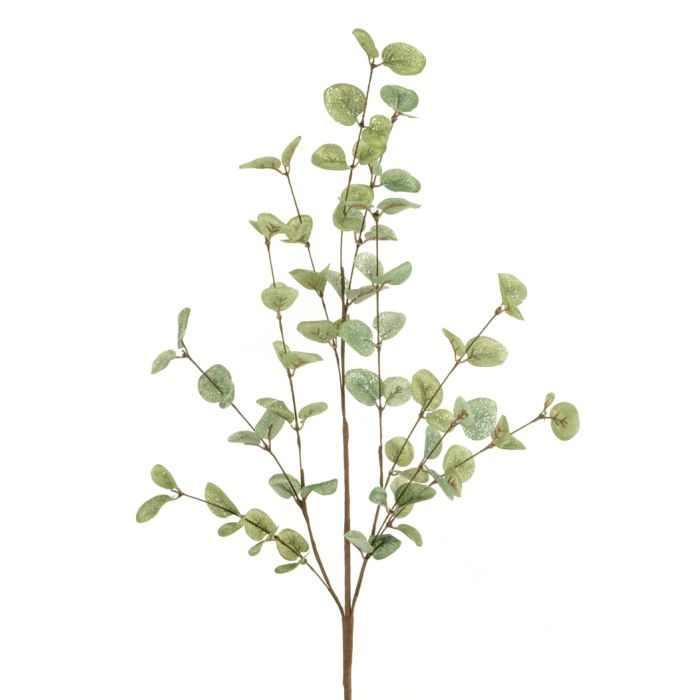 Eucalyptus Spray 85cm Green W/Silver Glitter