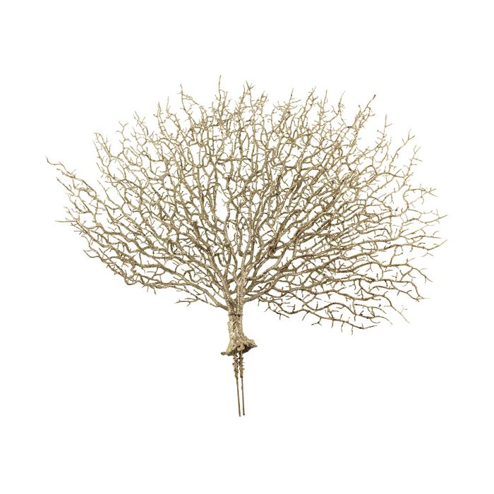 50cm Glittered Coral Pick Champagne