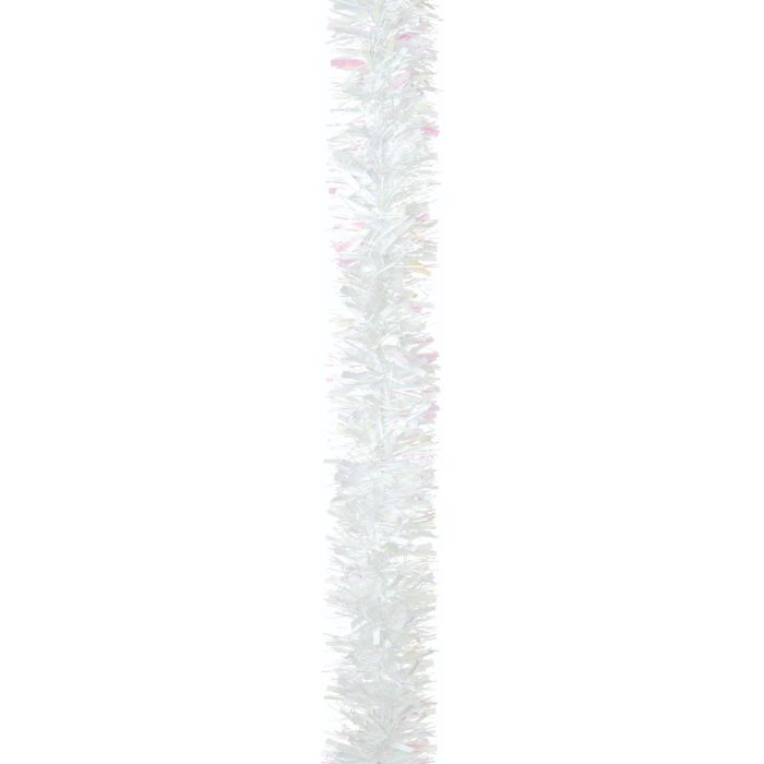 200cm x 10cm Chunky/Fine Cut Tinsel White/Iridescent