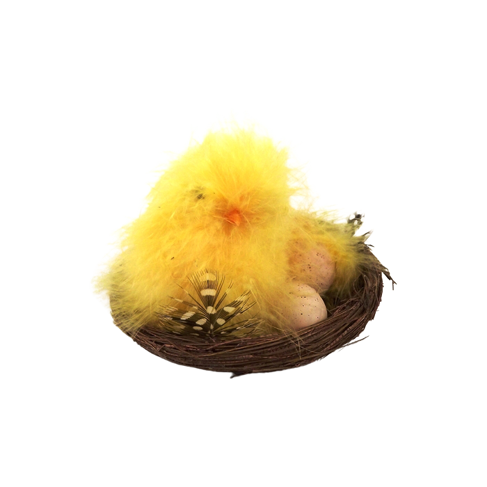 Fluffy Chick Nest 11cm