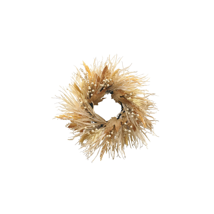 50cm Autumn Grass Foliage Wreath