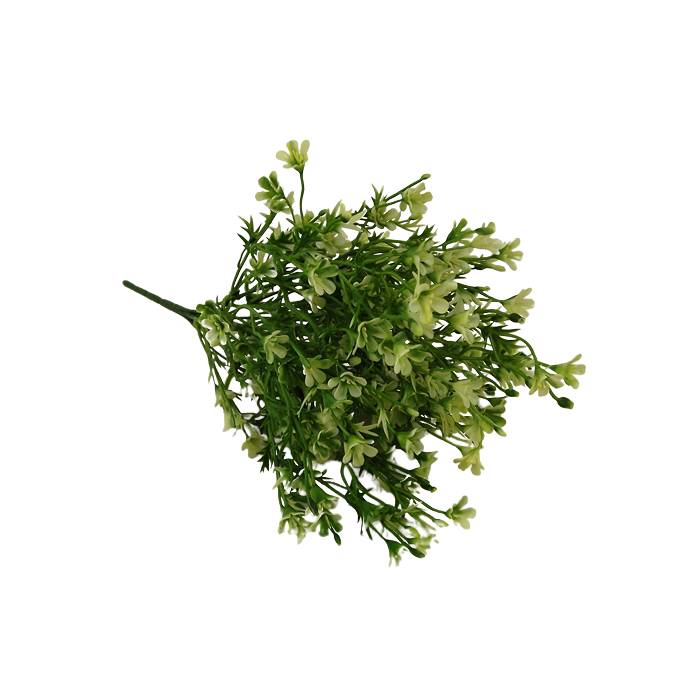 38cm White Blossom Foliage Bush
