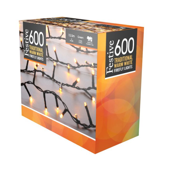 600 Firefly Lights - Warm White