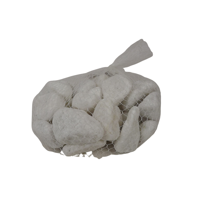 1kg 20-40mm Tumbled Snow White Stones
