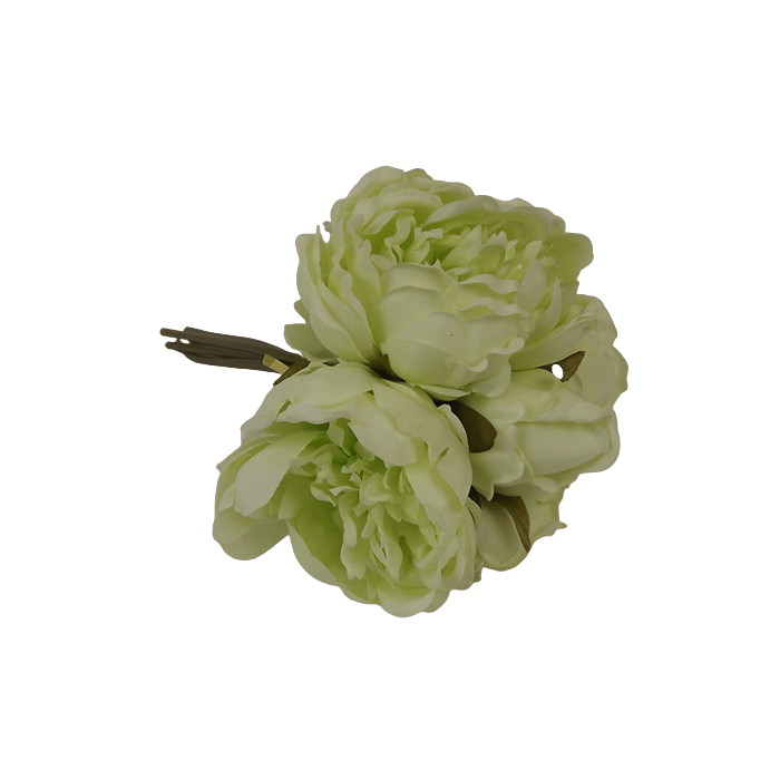 28cm Green Peony Posy