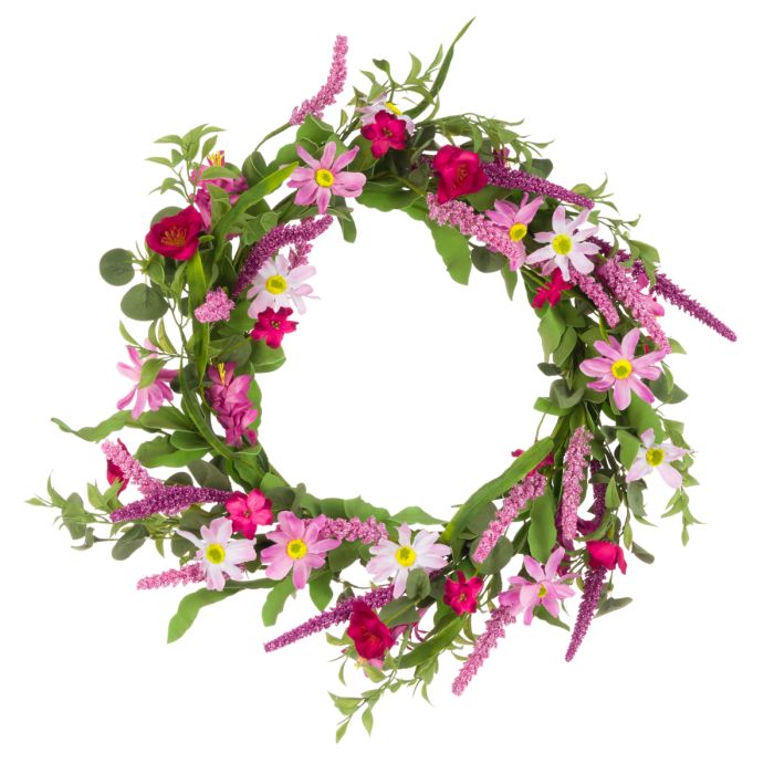 Daisy Blossom Mix Wreath 60cm