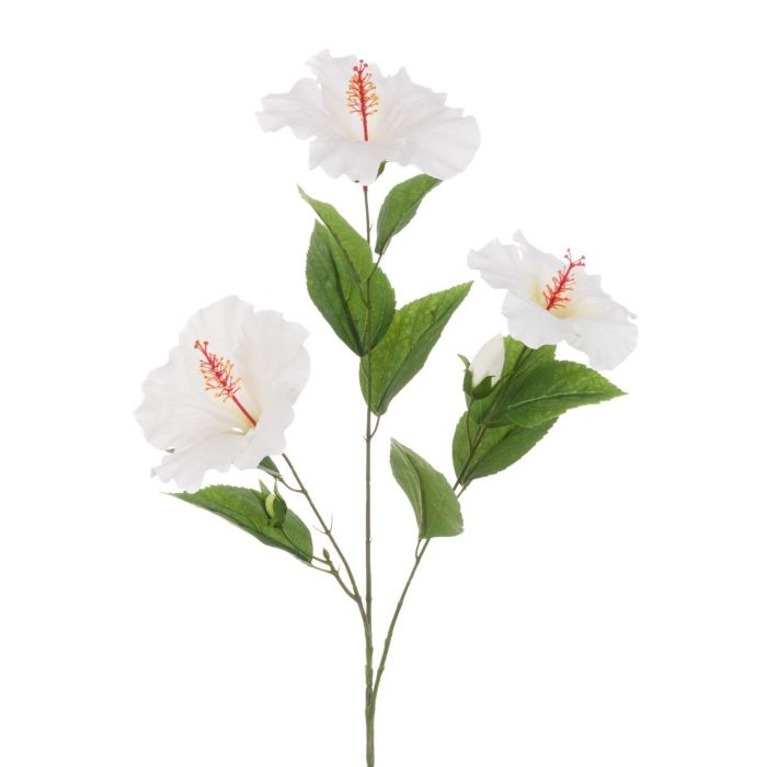 Hibiscus Spray 81cm Cream