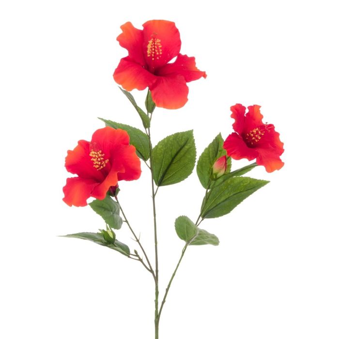 Hibiscus Spray 81cm Flame