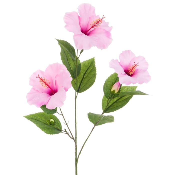 Hibiscus Spray 81cm Pink