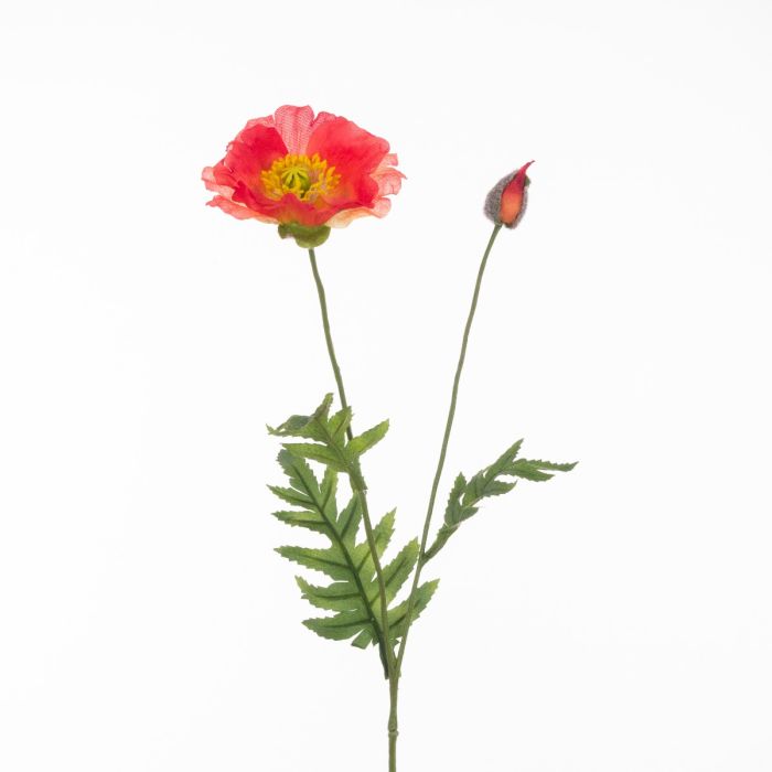 Poppy Spray Orange 72cm