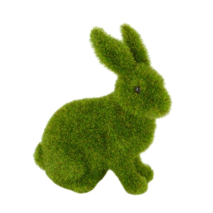 Sitting Rabbit 13cm Moss