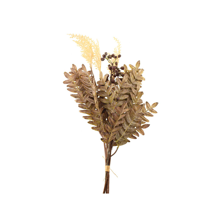 56cm Foliage and Berry Bundle Green