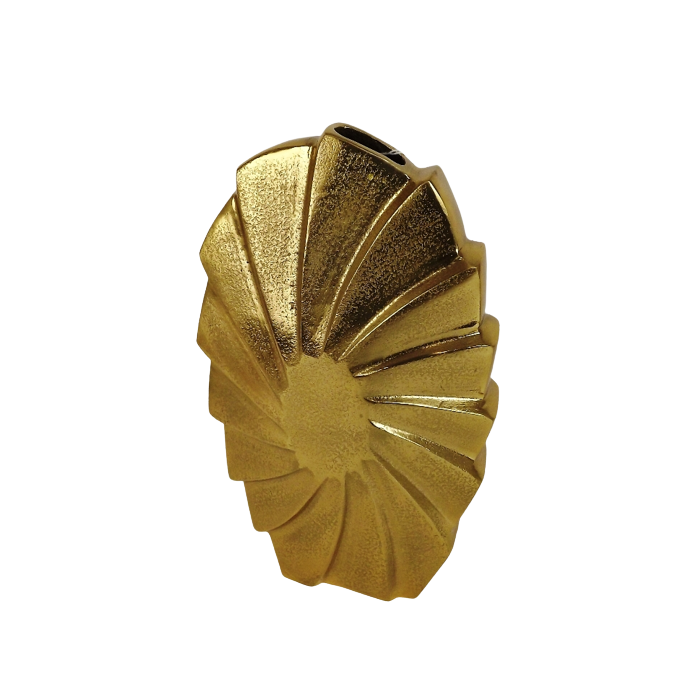 20 x 33cm Gold Swirl Vase