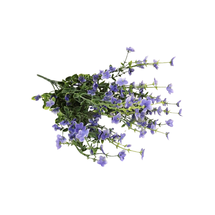 45cm Blossom Foliage Bouquet Blue