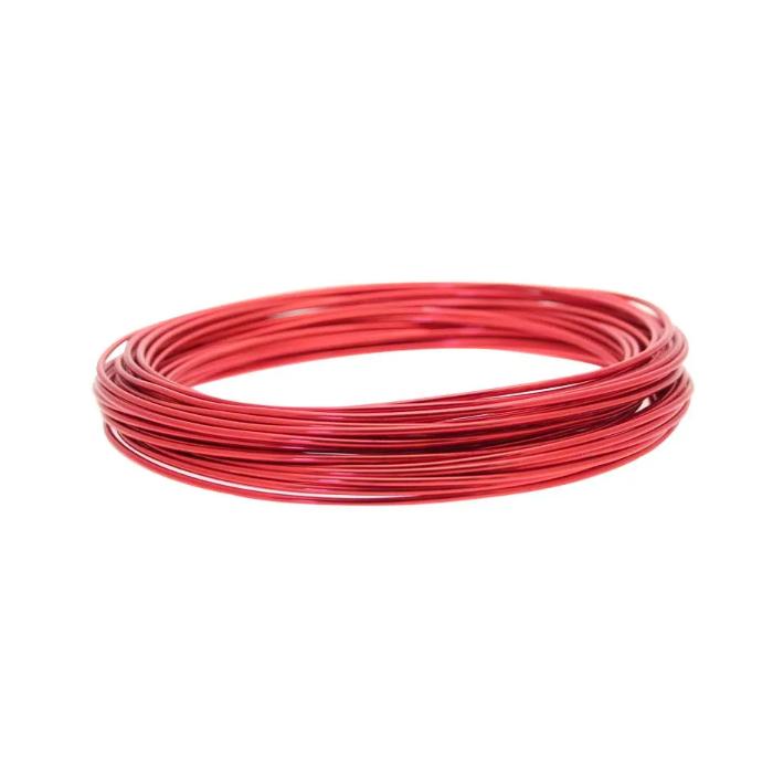 2mm Aluminium Wire x 100g Red