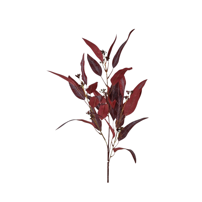 Eucalyptus Nicolii Spray 84cm Burgundy
