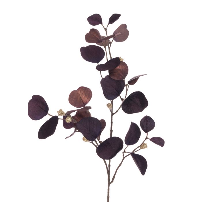 Luxe Eucalyptus Spray 81cm Aubergine